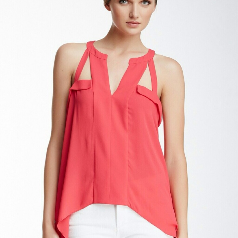BCBGMaxAzria Cutout Tank